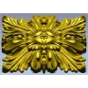 Acanthus Star Rosette - STL 3D model for CNC carving