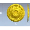 Acanthus Rosette Medallion - 3D STL model for CNC