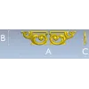 Ornate Acanthus Scroll Applique STL for CNC