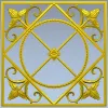 Классическая квадратная розетка с канатным кругом - STL для ЧПУ