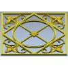 Классическая квадратная розетка с канатным кругом - STL для ЧПУ