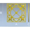 Классическая квадратная розетка с канатным кругом - STL для ЧПУ