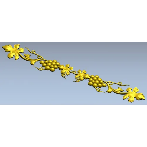 Grapevine Decorative Frieze STL 3D Model for CNC