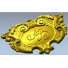 Барочный картуш в высоком рельефе - STL модель для ЧПУ