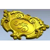 Барочный картуш в высоком рельефе - STL модель для ЧПУ