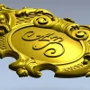 Барочный картуш в высоком рельефе - STL модель для ЧПУ