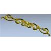 Baroque Acanthus Horizontal Ornament STL for CNC