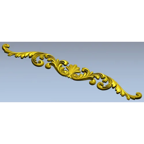 Акантовый картуш с раковиной - 3D модель STL для ЧПУ
