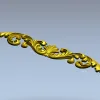 Акантовый картуш с раковиной - 3D модель STL для ЧПУ