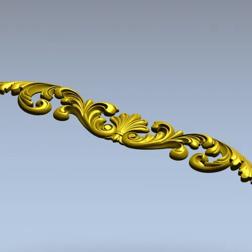 Акантовый картуш с раковиной - 3D модель STL для ЧПУ