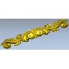 Горизонтальный орнамент в стиле рококо - 3D модель STL для ЧПУ