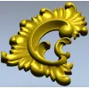 Декоративный угловой картуш акантовый - STL модель для ЧПУ
