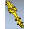 Барочная вертикальная накладка - 3D модель STL для ЧПУ