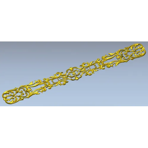 Декоративный фриз в стиле рококо - 3D модель STL для ЧПУ