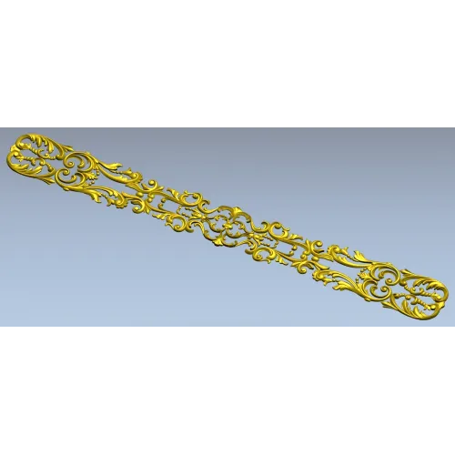 Декоративный фриз в стиле рококо - 3D модель STL для ЧПУ