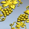 Grapevine Vertical Frieze STL for CNC