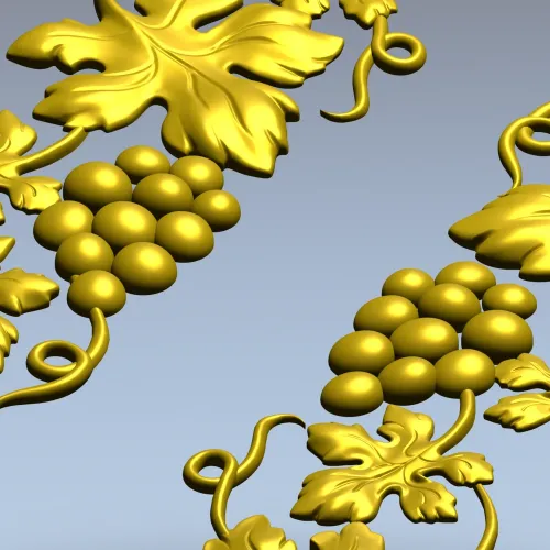 Grapevine Vertical Frieze STL for CNC