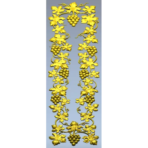 Grapevine Vertical Frieze STL for CNC