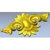 Декоративный картуш для ЧПУ в стиле аканта - STL модель