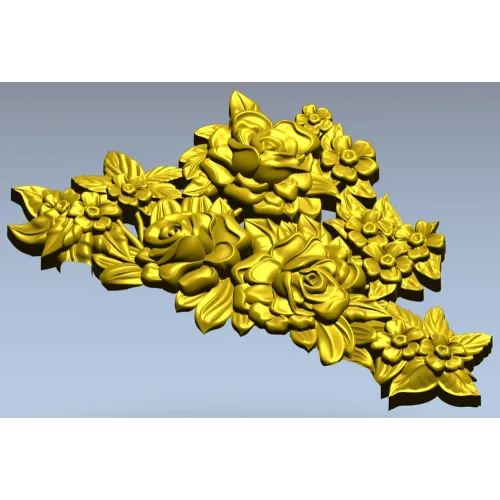 Розовый картуш - 3D модель STL для фрезеровки