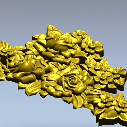 Розовый картуш - 3D модель STL для фрезеровки