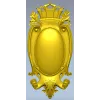 Regal Oval Cartouche STL 3D model for CNC