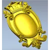 Regal Oval Cartouche STL 3D model for CNC