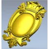Regal Oval Cartouche STL 3D model for CNC