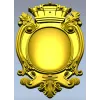 Regal Oval Cartouche STL 3D model for CNC
