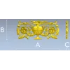 Neoclassical Urn Cartouche - STL 3D Model for CNC