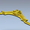 Картуш в стиле рококо - 3D модель STL для ЧПУ