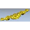 Baroque acanthus applique - STL 3D model for CNC