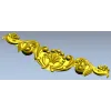 Baroque acanthus applique - STL 3D model for CNC