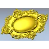 Рококо картуш овальный - stl модель для ЧПУ