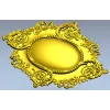 Рококо картуш овальный - stl модель для ЧПУ