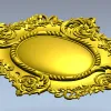 Рококо картуш овальный - stl модель для ЧПУ