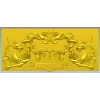 Картуш с парными грифонами - 3D панель для ЧПУ (STL)