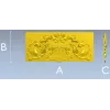 Картуш с парными грифонами - 3D панель для ЧПУ (STL)