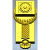 Classical Rosette Laurel Vertical Applique STL