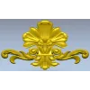Декоративный картуш с акантовыми листьями - 3D модель STL для ЧПУ