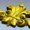 Акантовый декоративный картуш - 3D модель STL для ЧПУ
