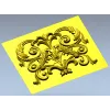 Baroque Acanthus Relief Panel STL for CNC