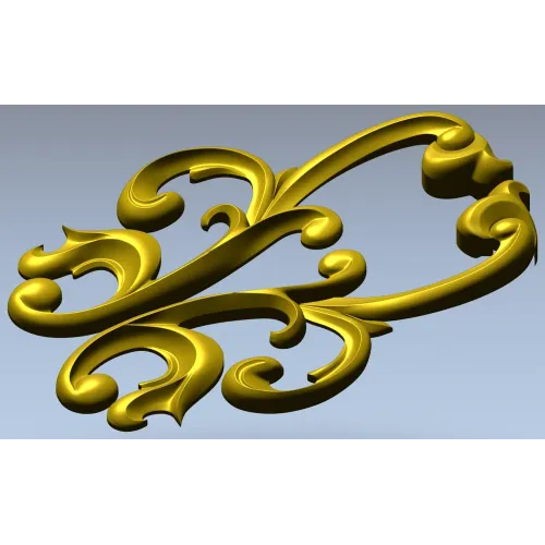 Acanthus Scroll Decorative STL for CNC Milling