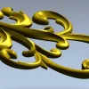 Acanthus Scroll Decorative STL for CNC Milling