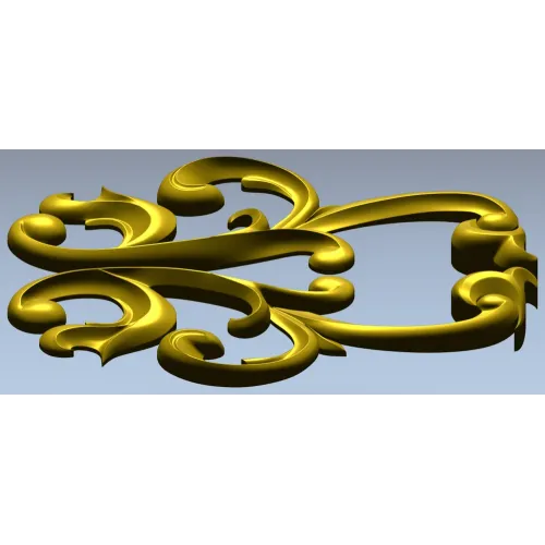 Acanthus Scroll Decorative STL for CNC Milling