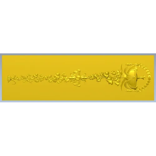 Mariner's Garland - decorative STL 3D model for CNC carving