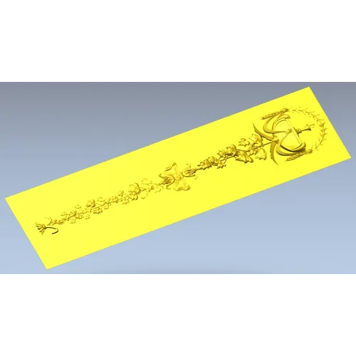Mariner's Garland - decorative STL 3D model for CNC carving