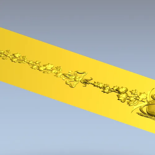 Mariner's Garland - decorative STL 3D model for CNC carving