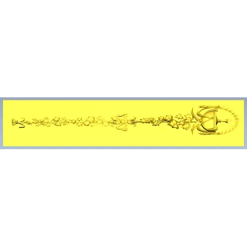 Mariner's Garland - decorative STL 3D model for CNC carving