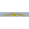 Барочный горизонтальный орнамент в формате STL для ЧПУ